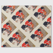 チョコレーフランスのトパーティースティインレンアート ラッピングペーパー (フラット)