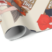 チョコレーフランスのトパーティースティインレンアート ラッピングペーパー (ロールコーナー)