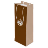 チョコレー保ト・ブラウンに穏やかな冠 ワインギフトバッグ (裏面アングル)
