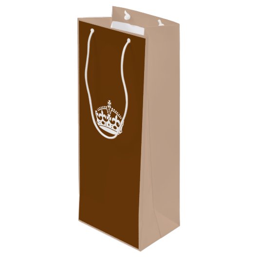 チョコレー保ト・ブラウンに穏やかな冠 ワインギフトバッグ (裏面アングル)