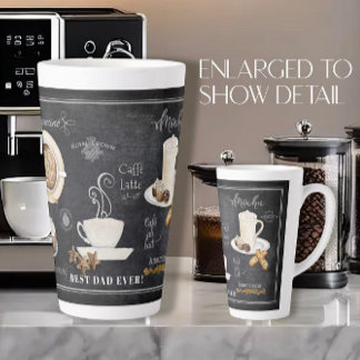 チョコレー最高のトにパパシャルボードタイポグラフィコーヒー カフェラテマグ