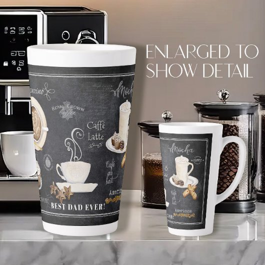 チョコレー最高のトにパパシャルボードタイポグラフィコーヒー カフェラテマグ