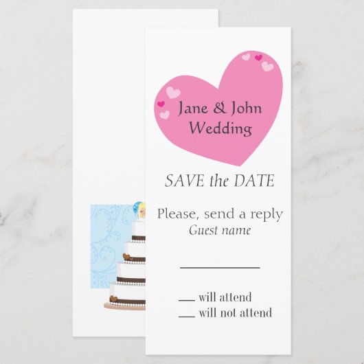 チョコレー結婚トケーキ (正面/裏面)