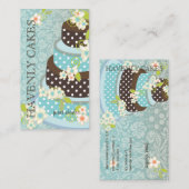 チョコレ結婚ートケーキ/ベーカリー/パティシセリ 名刺 (正面/裏面)