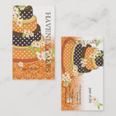 チョコレ結婚ートケーキ/ベーカリー/パティシセリ 名刺 (正面/裏面)