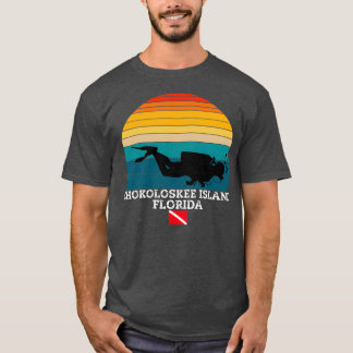 チョコロースケアイランドアメリカアイランドダイビング Tシャツ