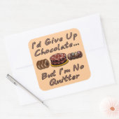 チョコ与えオは上げるけど何も言わない スクエアシール (封筒)