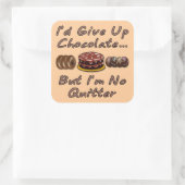 チョコ与えオは上げるけど何も言わない スクエアシール (バッグ)