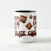 チョコ保コレート好きおもしろいの大人 マグカップ (中央)