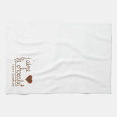 チョコ大好きフランスの! キッチンタオル (横)