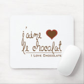 チョコ大好きフランスの! マウスパッド (マウス)