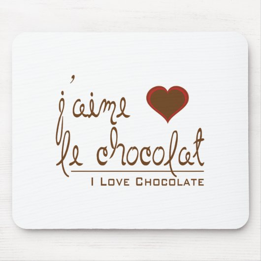 チョコ大好きフランスの! マウスパッド (正面)