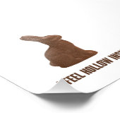 チョコ感じー復活祭バニーの中 フォトプリント            (角)