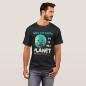 チョコ救ーKiで地球が唯一のおもしろい惑星 Tシャツ (正面フル)