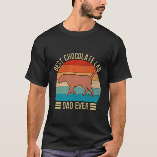 チョコ最高のラボパパエバーラブラドールレトリバー Tシャツ