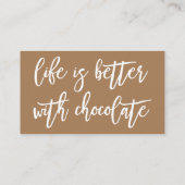 チョコ最高のレートテーマ名刺 名刺 (裏面)