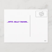 チョコ無地のリートイースター シーズンポストカード (裏面)