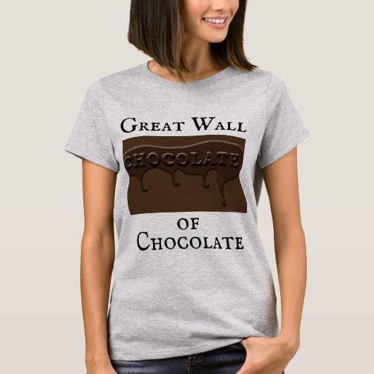 チョコ素晴らしーTシャツの壁 Tシャツ (正面)