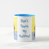 チョコ絵を描ートチップマフィンセラミックマグカップ マグカップ (中央)