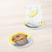 チョコ絵を描ートチップマフィン砂岩コースター コースター (側面)