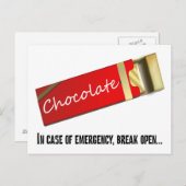 チョコ考えーエマージェンシーの資格がある ポストカード (正面/裏面)