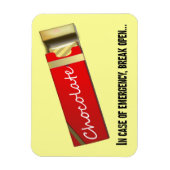 チョコ考えーエマージェンシーの資格がある マグネット (縦)