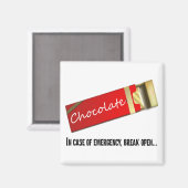 チョコ考えーエマージェンシーの資格がある マグネット (正面/裏面)