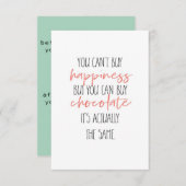 チョコ買レート 出欠カード (正面/裏面)