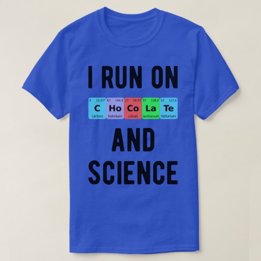 チョコ走ートとサイエンスII Tシャツ (デザイン正面)