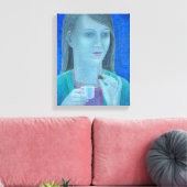 チョコ2011の女の子 キャンバスプリント (インサイチュ (リビング))