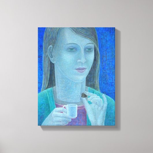 チョコ2011の女の子 キャンバスプリント (正面)