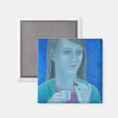 チョコ2011の女の子 マグネット (正面/裏面)