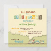 チョチョトレイン招待状スクエア 招待状 (裏面)