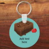 チョックチャンクとラズベリーとチョコレートブラウニー キーホルダー (正面)