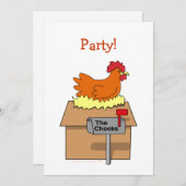 チョックハウスチおもしろいキンオンハウスマンガ 招待状 (正面/裏面)