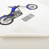 チョッパーのオートバイの漫画イラストレーション シェルパブランケット (3/4)