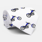 チョッパーのオートバイの漫画イラストレーション ネクタイ (ロール)