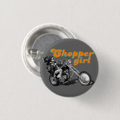 チョッパーのバイク 缶バッジ (正面&裏面)