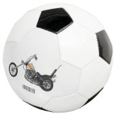 チョッパーバイク1950カートゥーンイラストレーション サッカーボール (3/4)