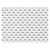 チョッパーバイク1950カートゥーンイラストレーション テーブルクロス (正面(横))