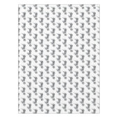 チョッパーバイク1950カートゥーンイラストレーション テーブルクロス (正面)