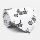 チョッパーバイク1950カートゥーンイラストレーション ネクタイ (ロール)