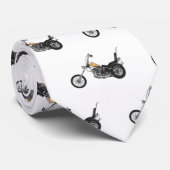 チョッパーバイク1950カートゥーンイラストレーション ネクタイ (ロール)