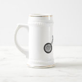 チョッパーバイク1950カートゥーンイラストレーション ビールジョッキ (左)