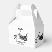 チョッパーバイク1950カートゥーンイラストレーション フェイバーボックス (裏面サイド)