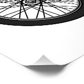 チョッパーバイク1950カートゥーンイラストレーション ポスター (コーナー)