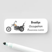 チョッパーバイク1950カートゥーンイラストレーション 名札 (インサイチュ)