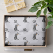 チョッパーバイク1950カートゥーンイラストレーション 薄葉紙 (ギフト)