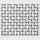 チョッパーマニアプリントパターン ラッピングペーパー (フラット)