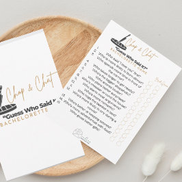 チョップアンドチャット：誰が言ったか推測？ホリデーカード サンキューカード